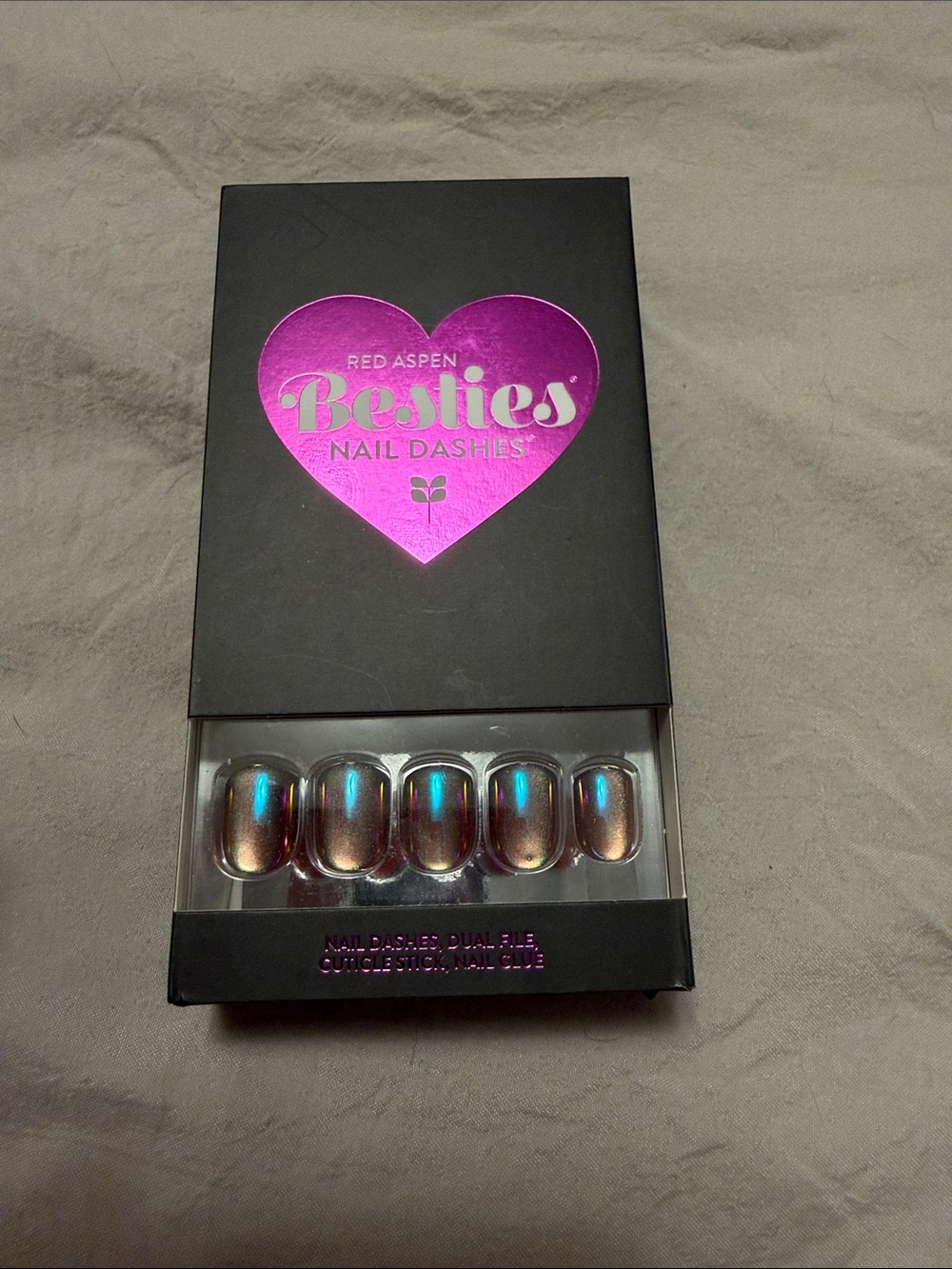 Red Aspen Besties Nail Dashes Cosmic besties , Quinn